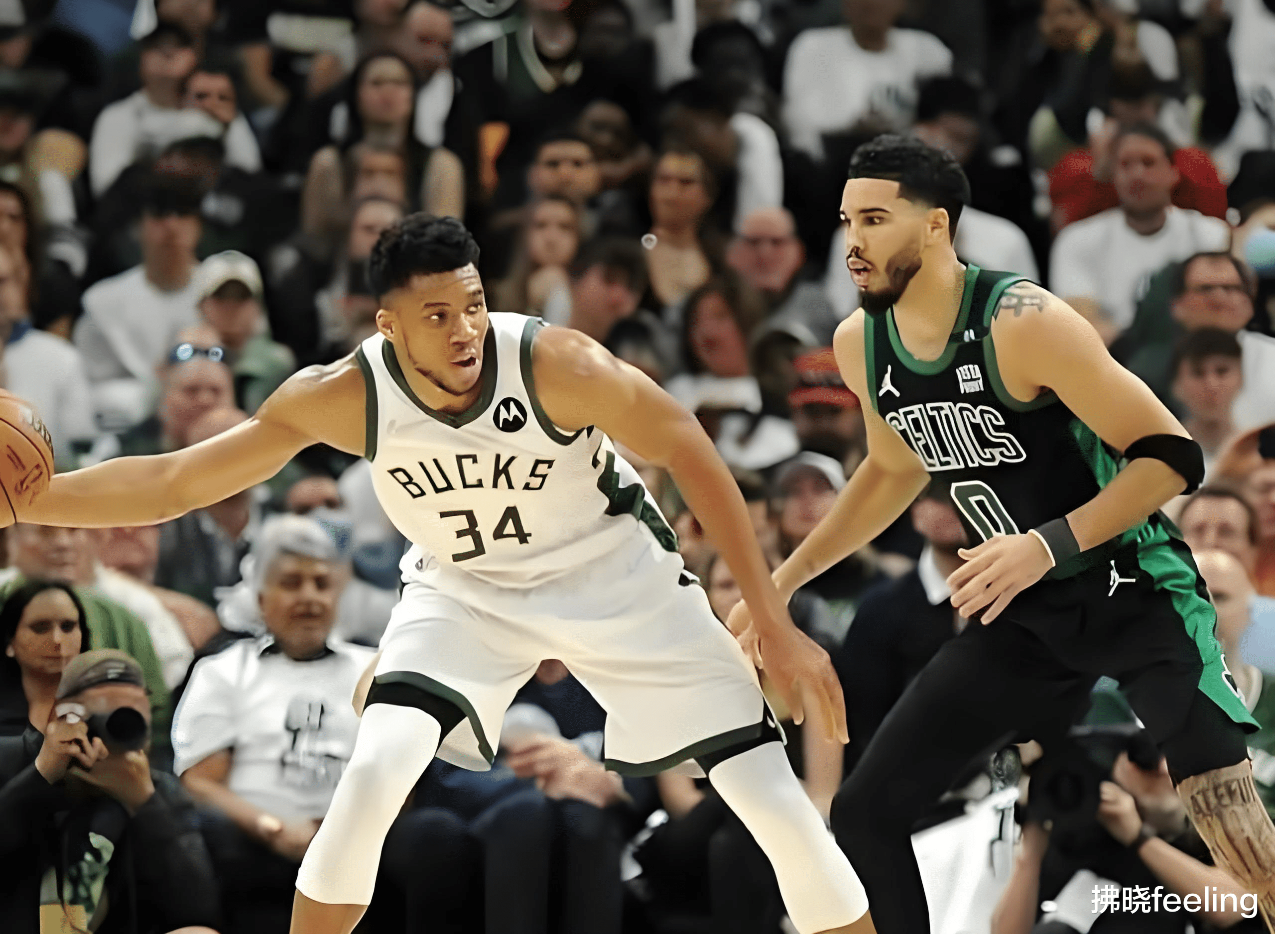 关于雄鹿大胜凯尔特人，字母哥双加盖帽的信息